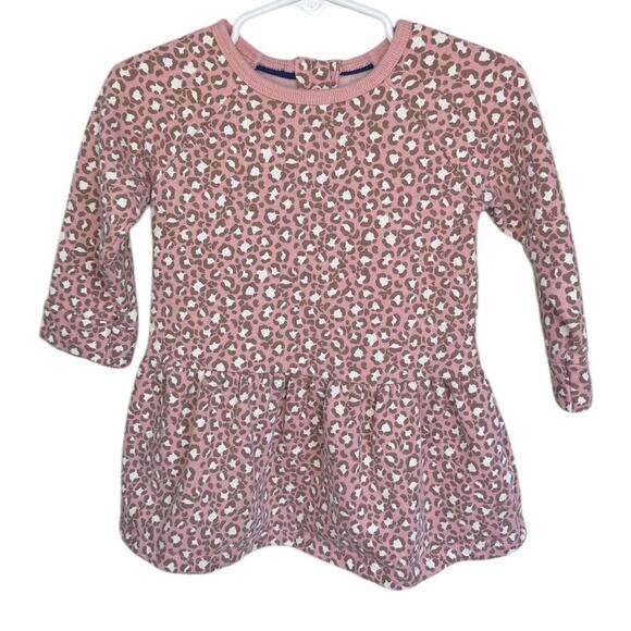 Baby Boden Fleece Lined Cheetah Dress - Size 6-12 months - Picture 1 of 5